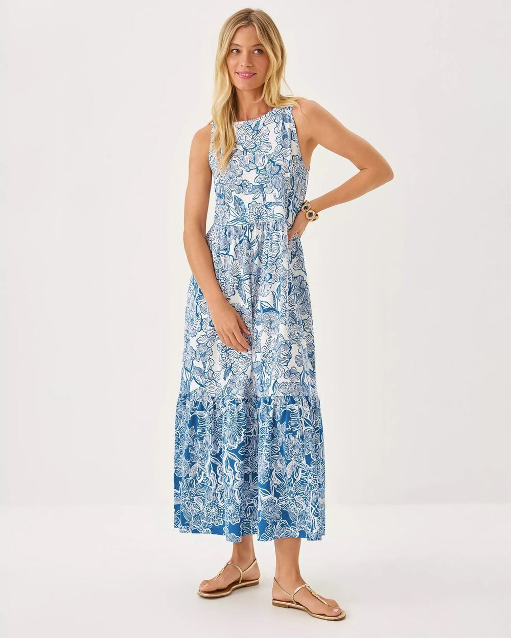 Lilly Pulitzer Hayleigh Midi Dress XXS Starlight Navy Unforgettable Resort NWT